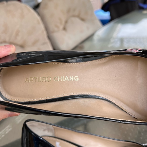 Arturo Chiang dressed wedge in black patent - Picture 4 of 4